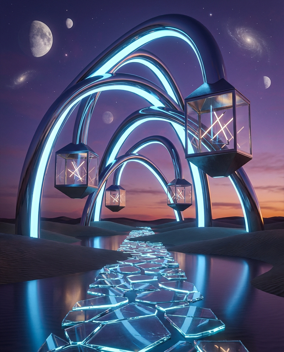 Surreale Landschaften AI Set 1